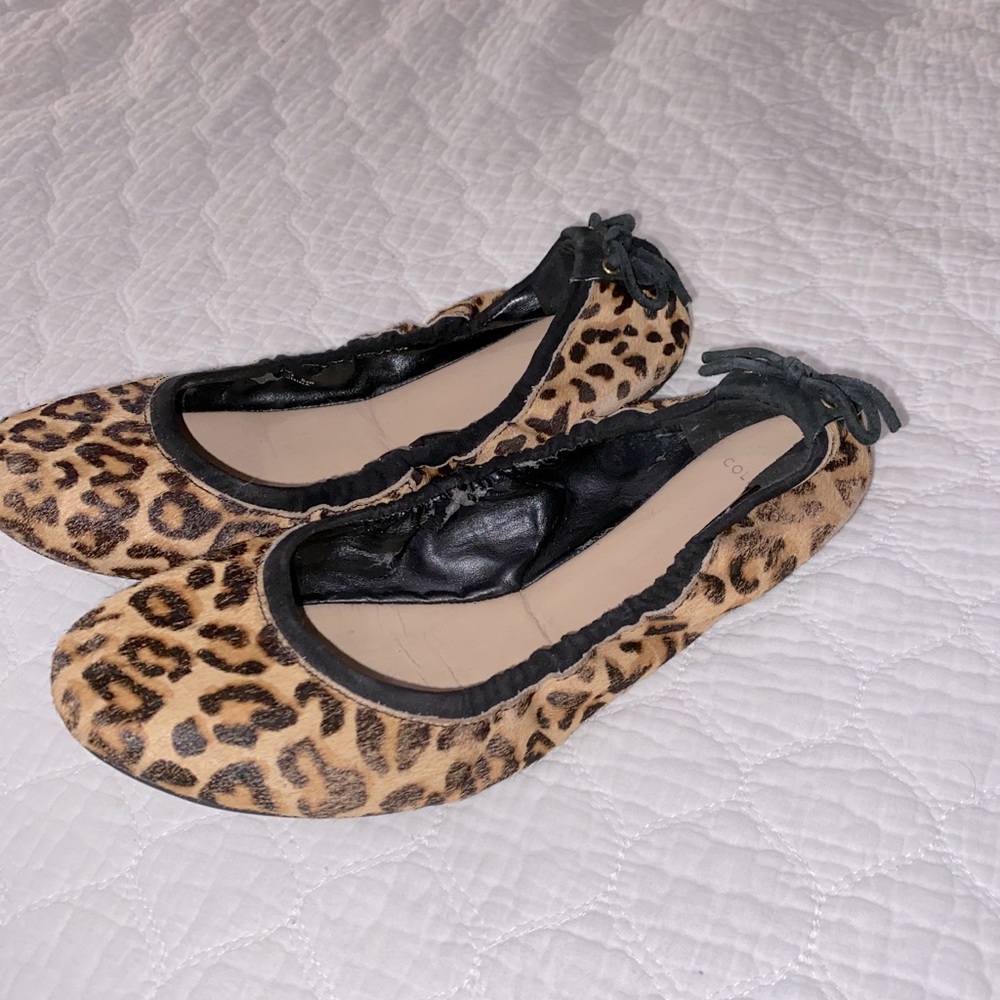Cheetah print cole haan flats
